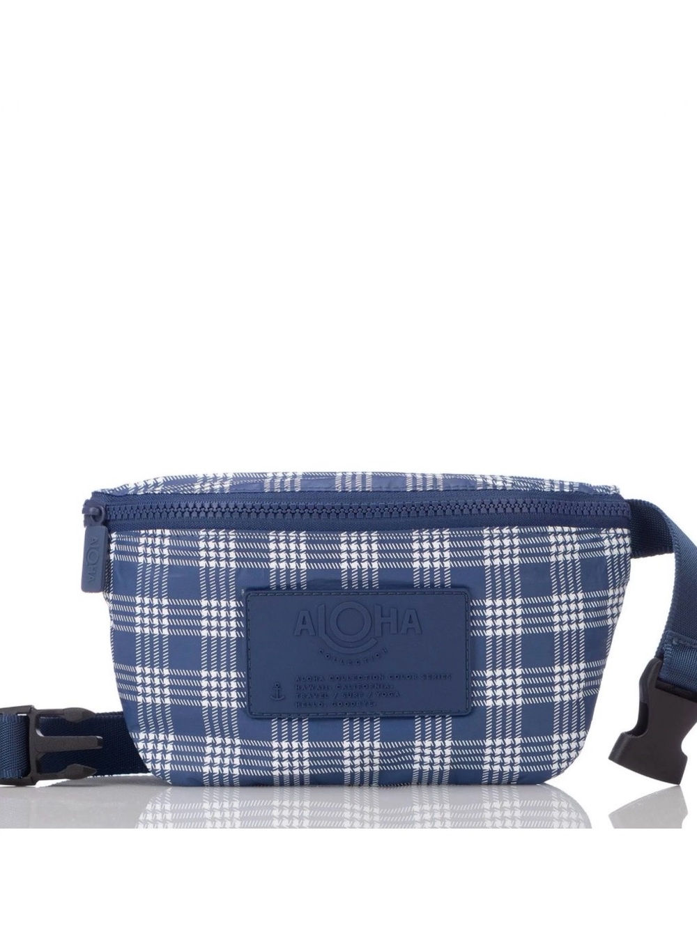 Aloha Collection Navy Palaka mini hip pack - Picture 1 of 4